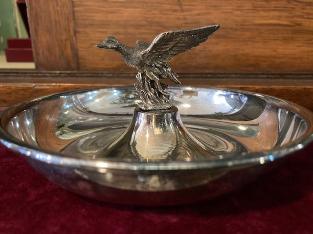 Purdey Flying Duck Sterling Silver Dish/Ashtray